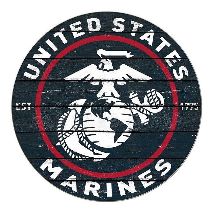 USMC Weathered EGA 20 x 20 inch Wood Sign - Made In The USA