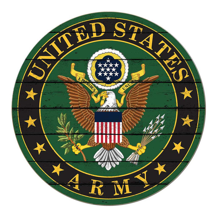 U.S. Army Seal  20 x 20 inch Wood Sign