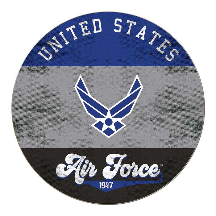 U.S. Air Force Retro Logo 20 x 20 inch Wood Sign - Made In The USA