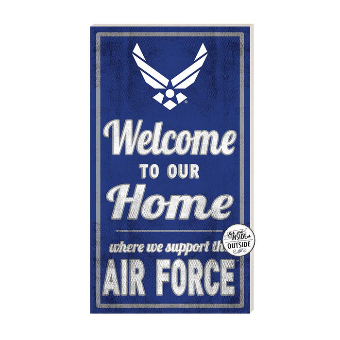 U.S. Air Force Welcome To Our Home 11 x 20 inch USAF Sign