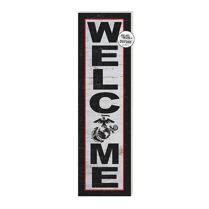 USMC Welcome 10 x 35 inch Indoor Outdoor Sign