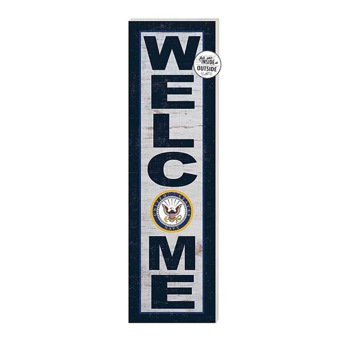 U.S. Navy Welcome 10 x 35 inch Indoor Outdoor Sign