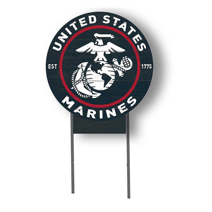 USMC Eagle Globe & Anchor 20 x 20 inch Lawn Sign