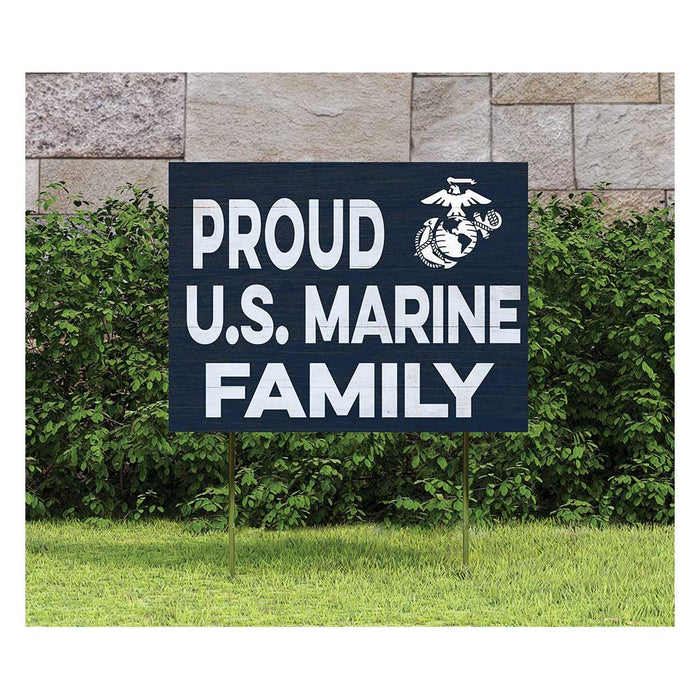 USMC Proud Marines Family 18 x 24 inch Lawn Sign