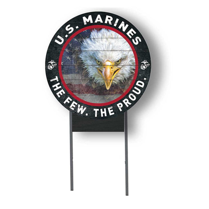 USMC The Few The Proud 20 x 20 inch Lawn Sign