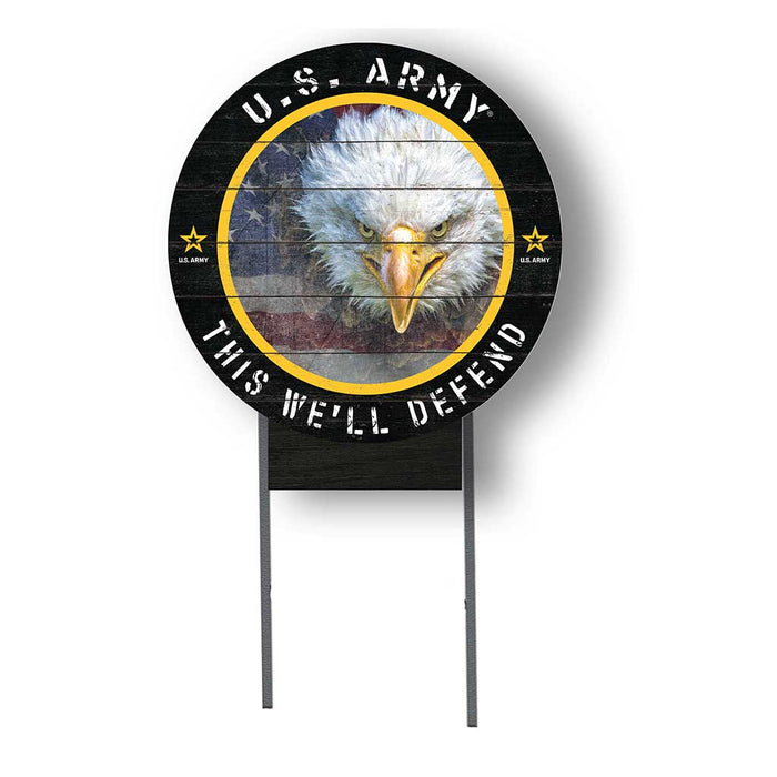 U.S. Army Eagle Flag 20 x 20 inch Lawn Sign