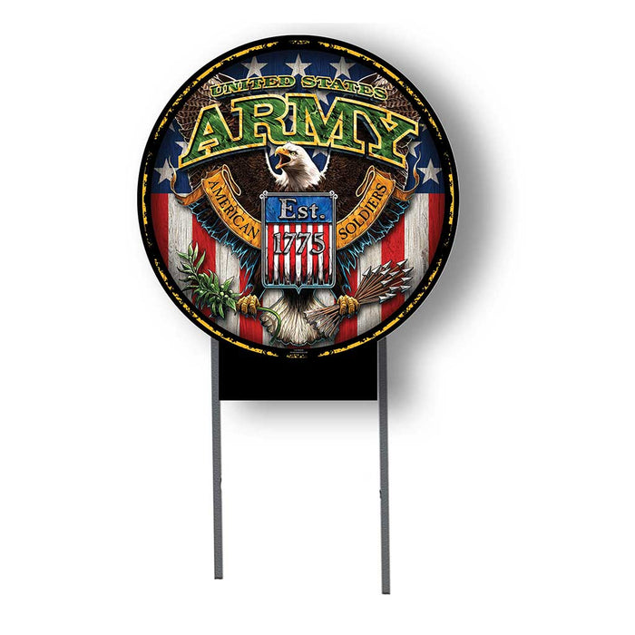 Army Fighting Eagle 20 x 20 inch Yard Sign