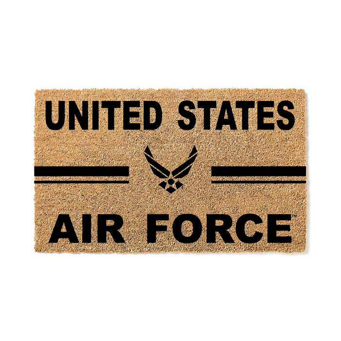 U.S. Air Force Logo 18 x 30 inch Coir Doormat - Made In The USA