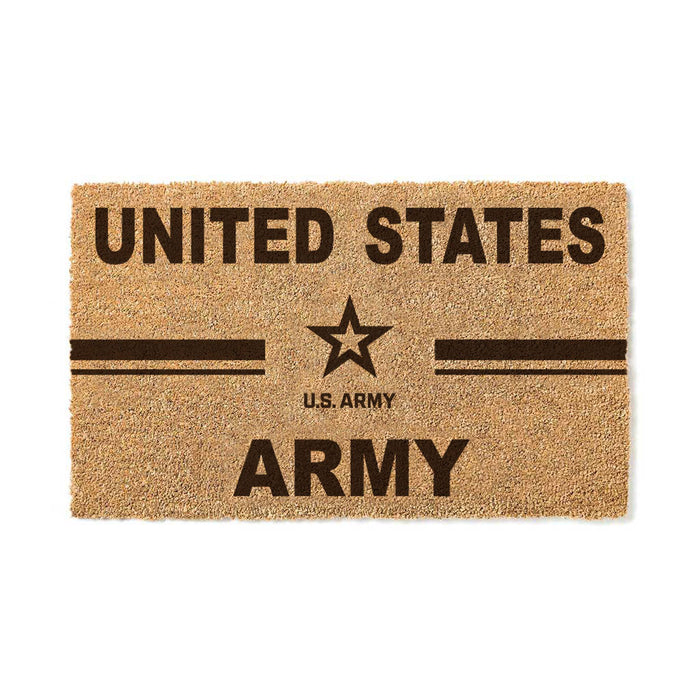 U.S. Army Logo 18 x 30 inch Coir Doormat