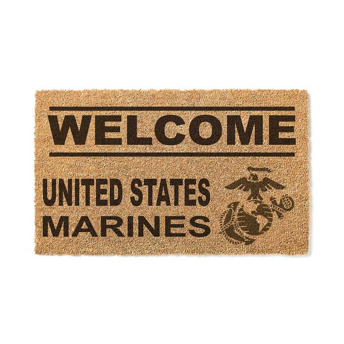 USMC Welcome 18 x 30 inch Coir Doormat