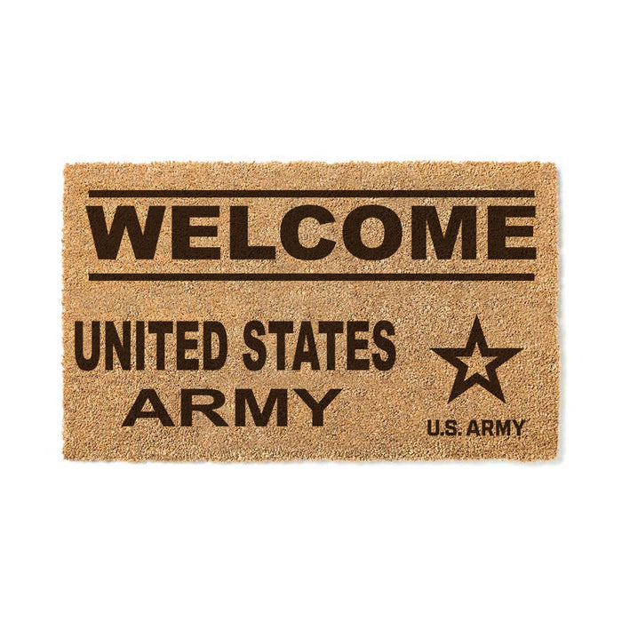 U.S. Army Welcome 18 x 30 inch Coir Doormat