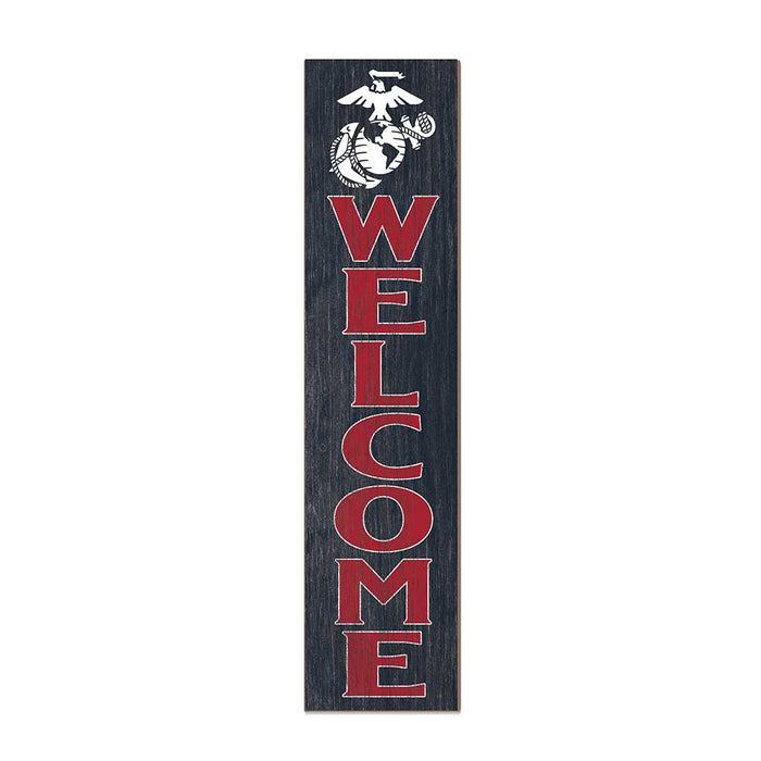 USMC Welcome 11 x 46 inch Indoor Outdoor Sign