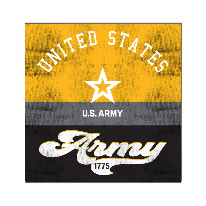 U.S. Army Retro 10 x 10 inch Wood Sign