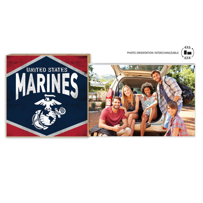 USMC Floating Picture Frame Retro Diamond