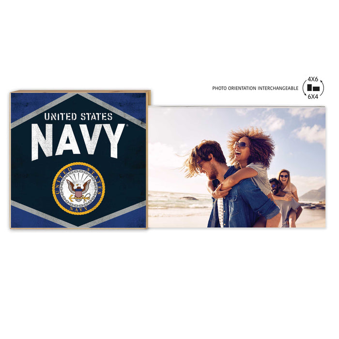 U.S. Navy Floating Picture Frame Retro Diamond