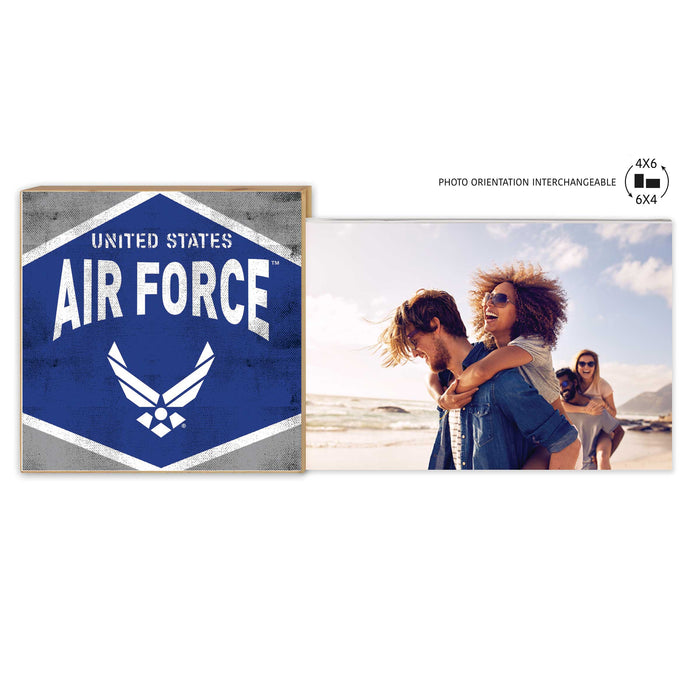 U.S. Air Force Retro Diamond Floating Picture Frame