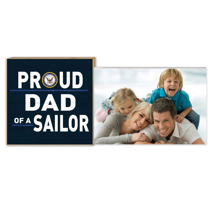 U.S. Navy Proud Dad Floating Picture Frame