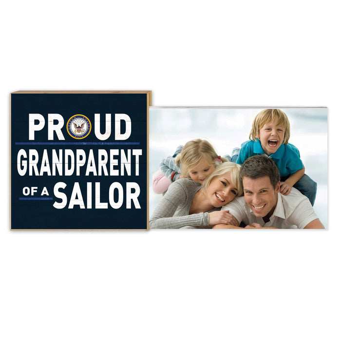 U.S. Navy Proud Grandparent Floating Picture Frame