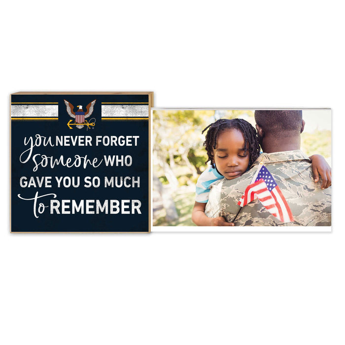 U.S. Navy Never Forget Floating Picture Frame