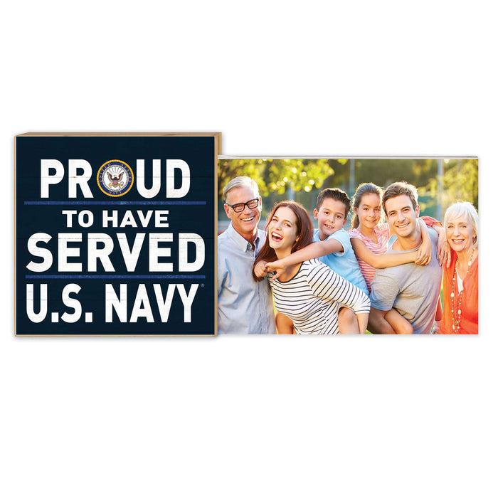 U.S. Navy Proud To Have Served Floating Picture Frame