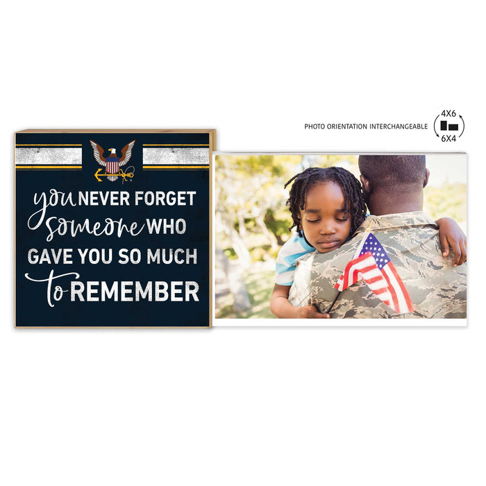 U.S. Navy Never Forget Floating Picture Frame