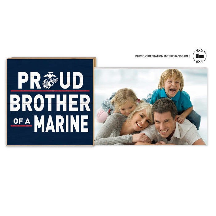 USMC Proud Brother Floating Picture Frame