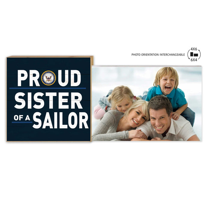 U.S. Navy Proud Sister Floating Picture Frame