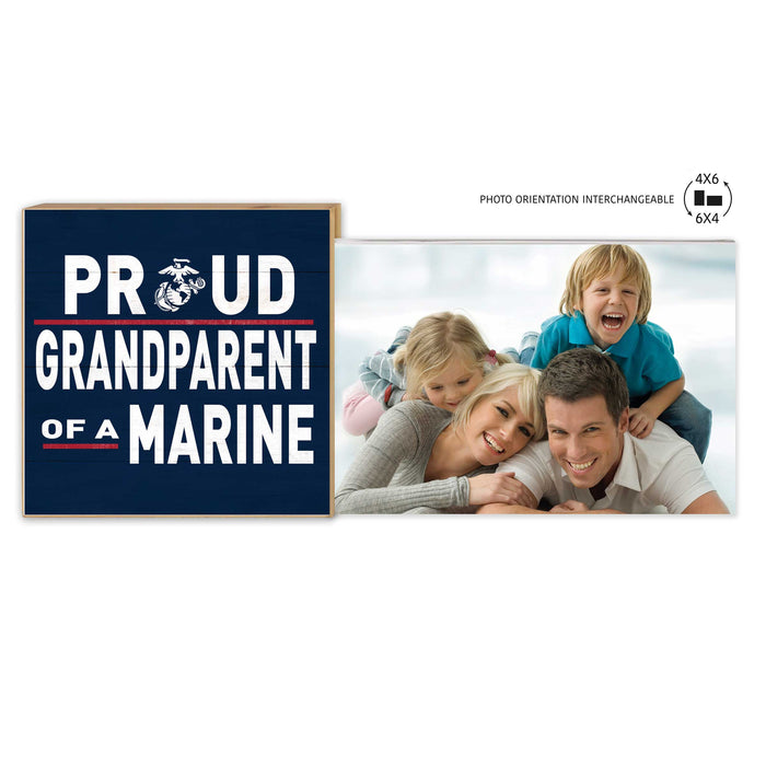 USMC Proud Grandparent Floating Picture Frame