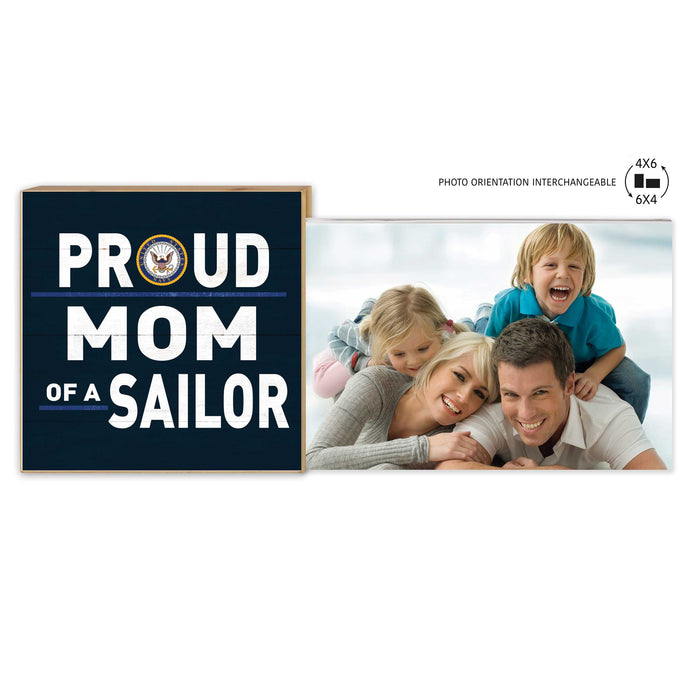 U.S. Navy Proud Mom Floating Picture Frame