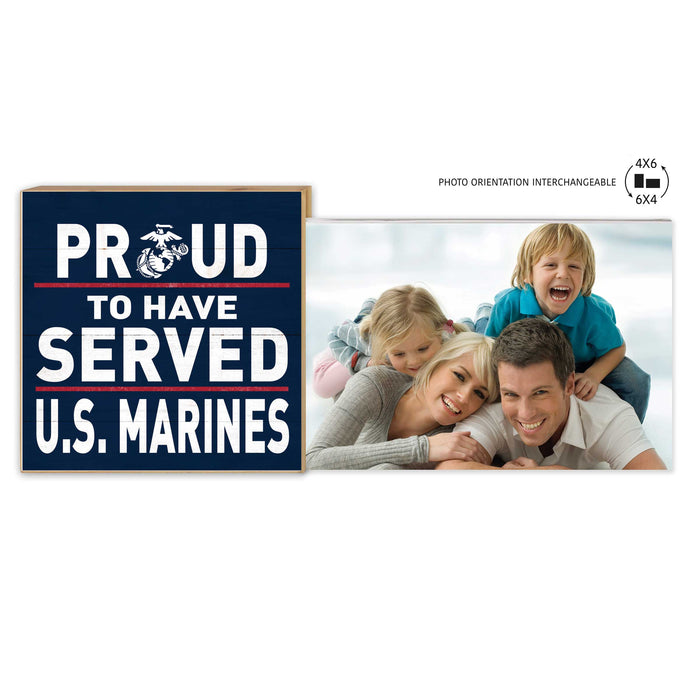 USMC Proud To Have Served Floating Picture Frame