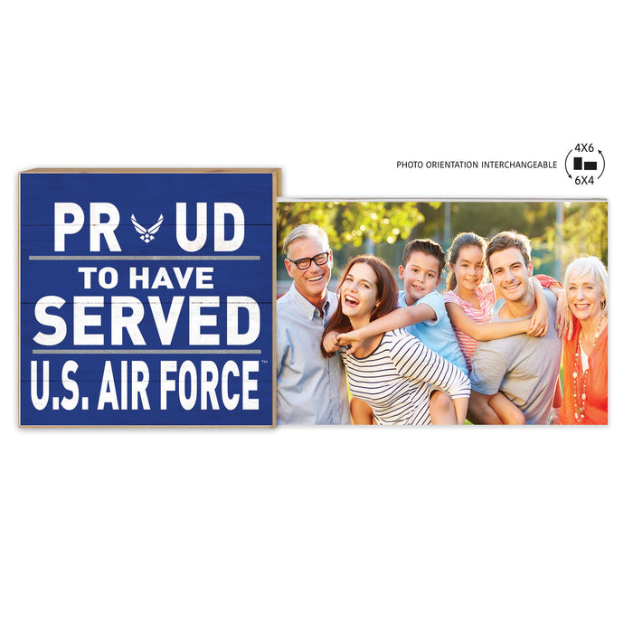 U.S. Air Force Proud To Have Served Floating Picture Frame