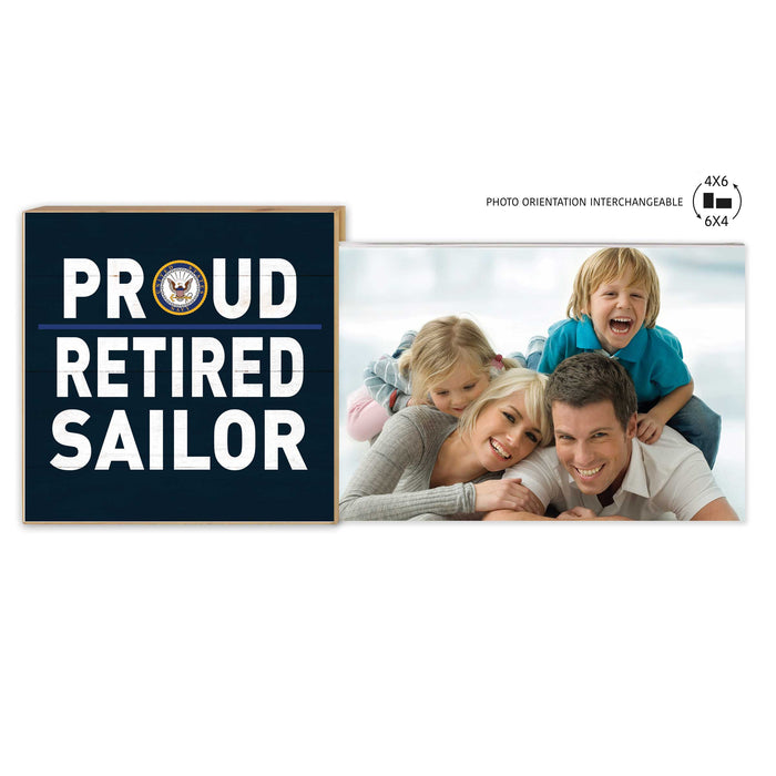 U.S. Navy Retired Floating Picture Frame