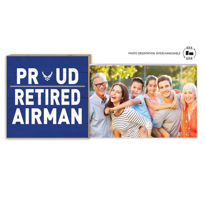 U.S. Air Force Retired Floating Picture Frame