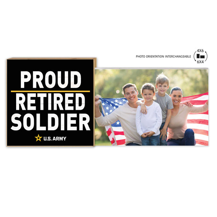 U.S. Army Retired Soldier Floating Picture Frame