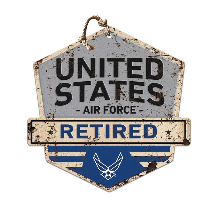 U.S. Air Force Logo Rustic Badge 20 x 20 inch Sign