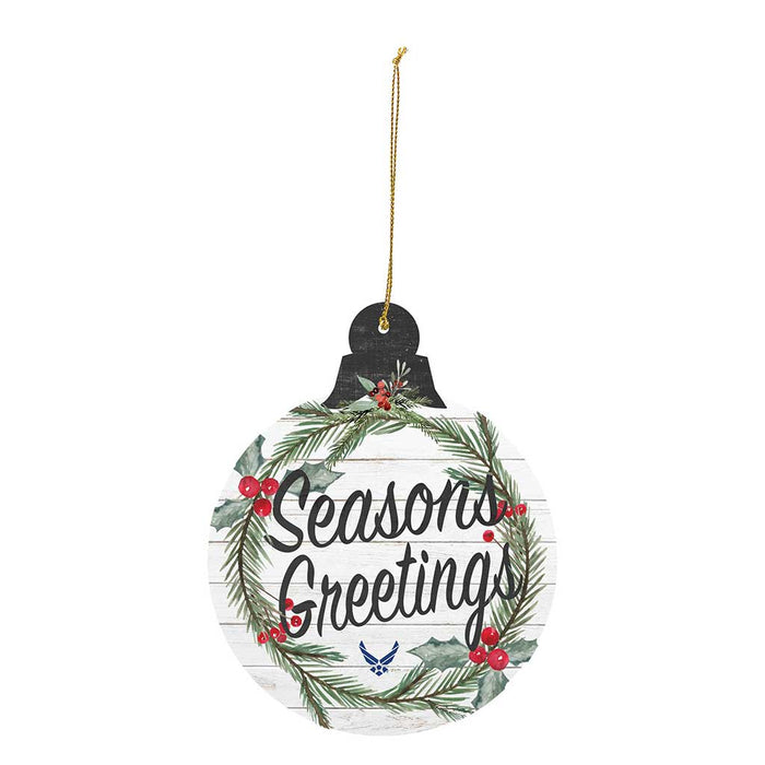 U.S. Air Force Seasons Greetings Christmas Ornament - Made In The USA