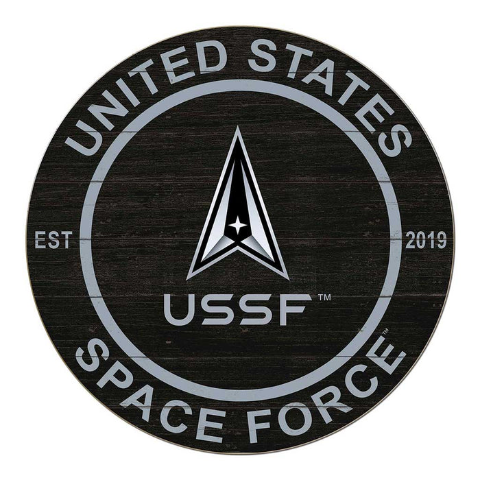 U.S. Space Force Eagle Flag 20 x 20 inch Wood Sign - Made In The USA