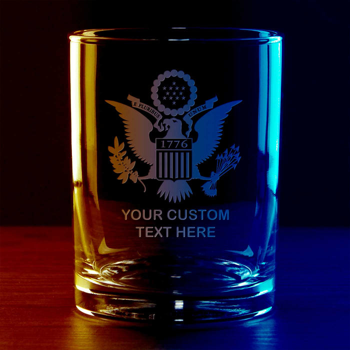 U.S. 1776 Eagle Personalized 14 oz. Double Old Fashioned Glass