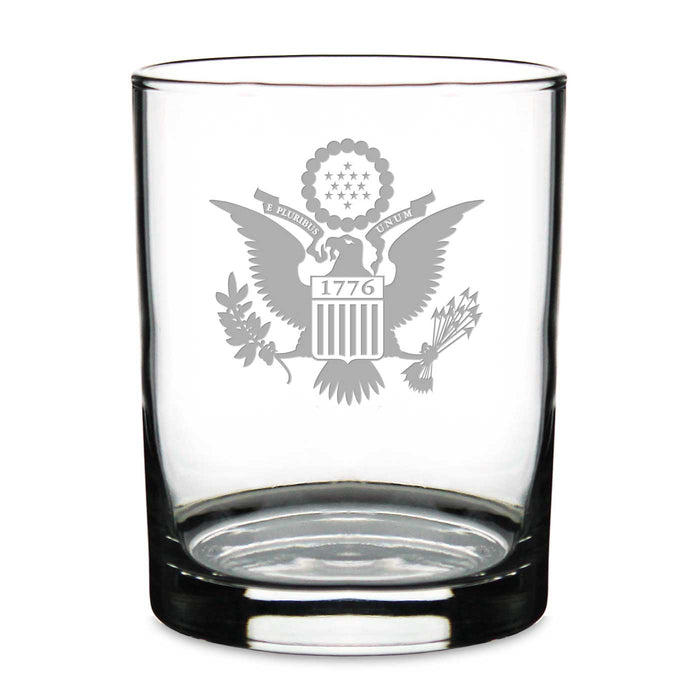 U.S. 1776 Eagle Personalized 14 oz. Double Old Fashioned Glass