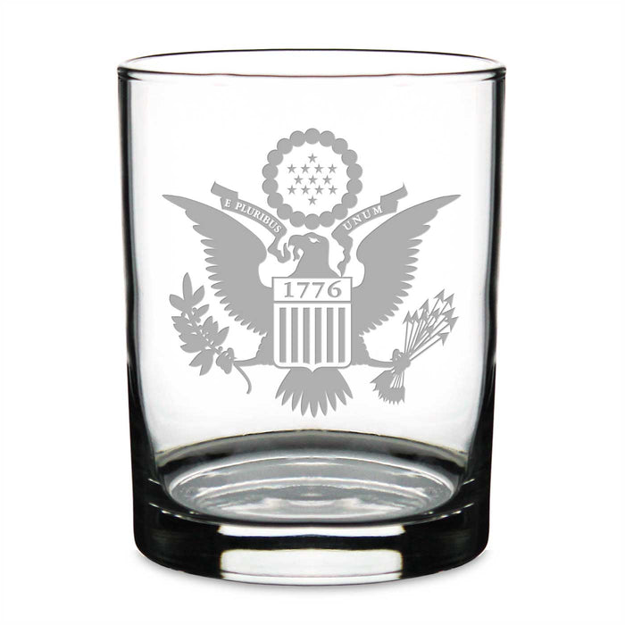 U.S. 1776 Eagle Personalized 14 oz. Double Old Fashioned Glass