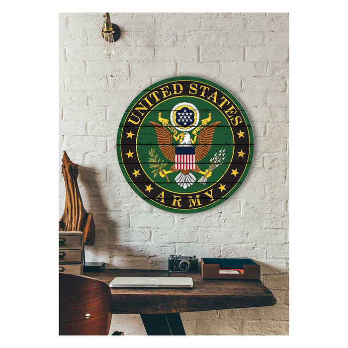 U.S. Army Seal  20 x 20 inch Wood Sign