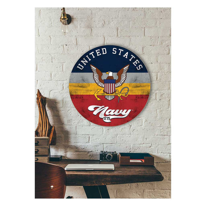 U.S. Navy Retro 20 x 20 inch Wood Sign- Made In The USA