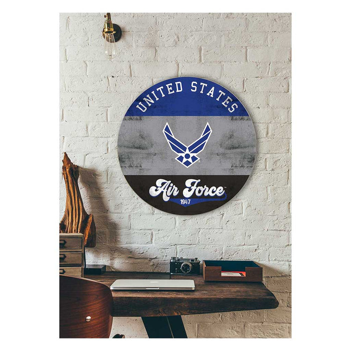 U.S. Air Force Retro Logo 20 x 20 inch Wood Sign - Made In The USA