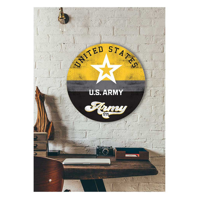 U.S. Army Retro 20 x 20 inch Wood Sign