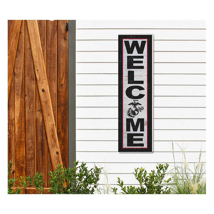 USMC Welcome 10 x 35 inch Indoor Outdoor Sign