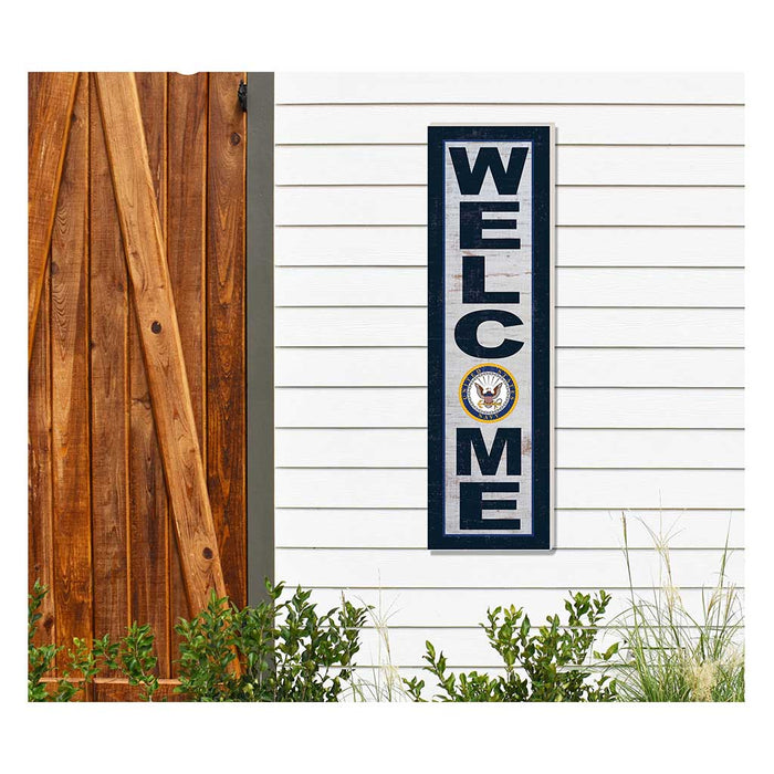 U.S. Navy Welcome 10 x 35 inch Indoor Outdoor Sign