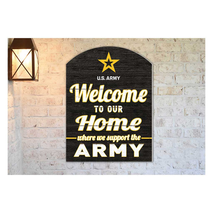 U.S. Army Welome To Our Home 16 x 22 inch Marquee Sign