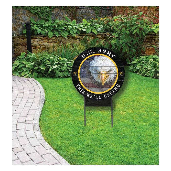 U.S. Army Eagle Flag 20 x 20 inch Lawn Sign