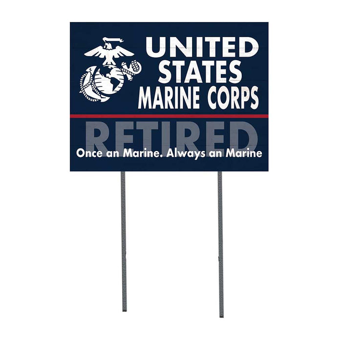 USMC Always A Marine 18 x 24 inch Lawn Sign