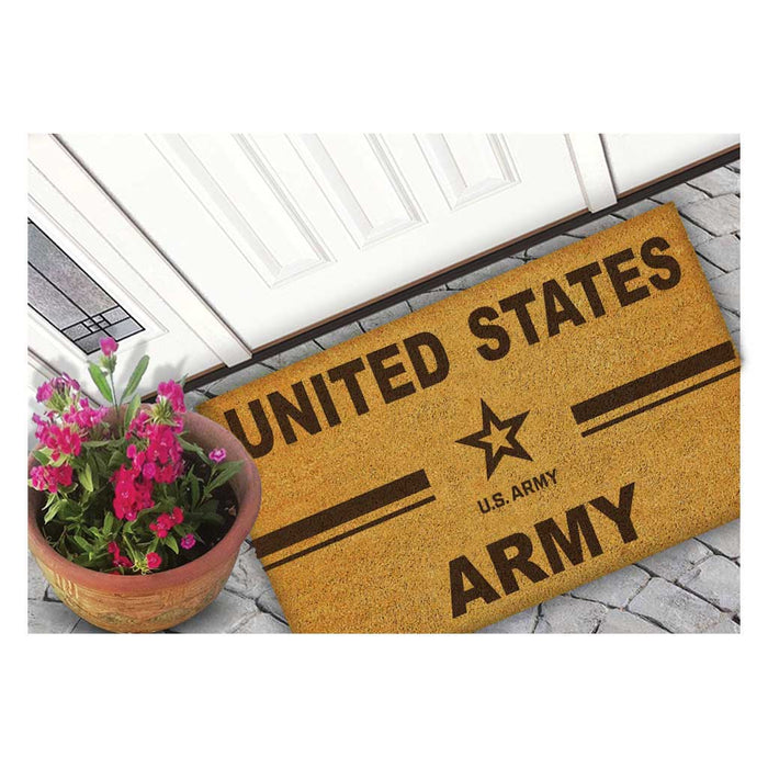 U.S. Army Logo 18 x 30 inch Coir Doormat